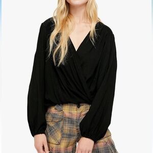 Free People Wrap Blouse - XS
